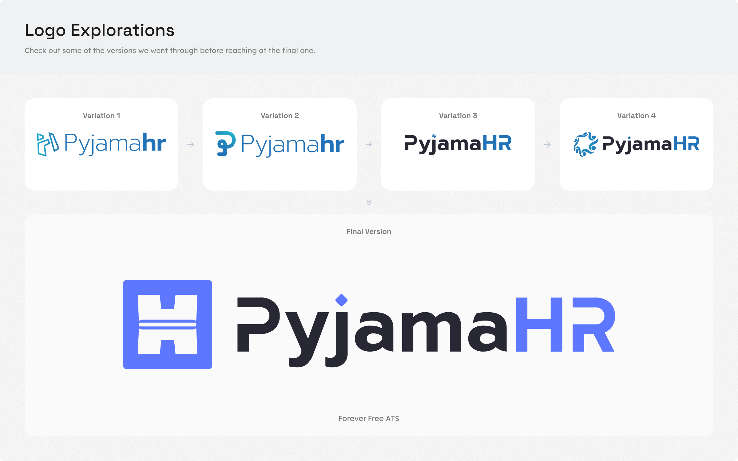 PyjamaHR logo explorations