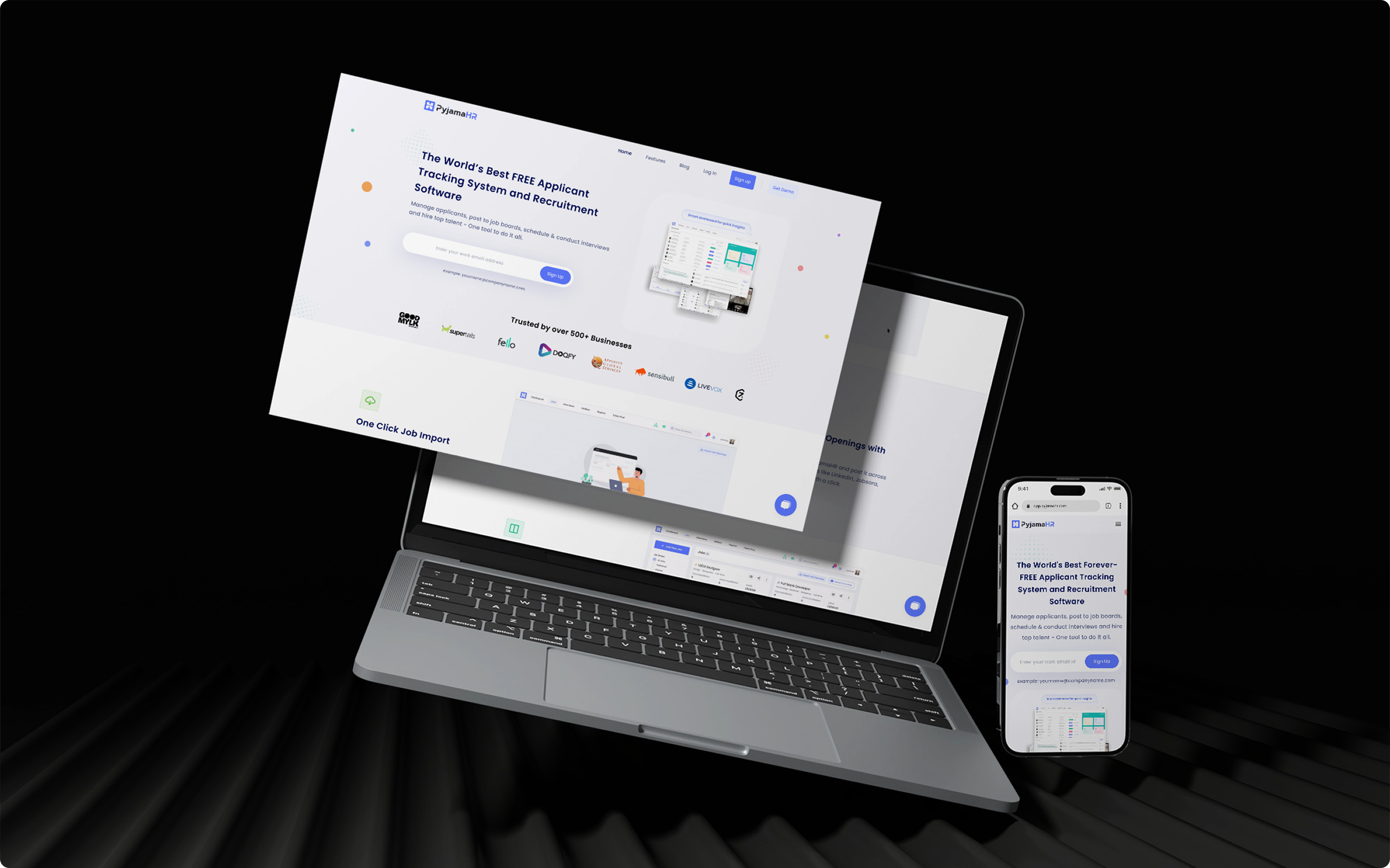 PyjamaHR website showcase